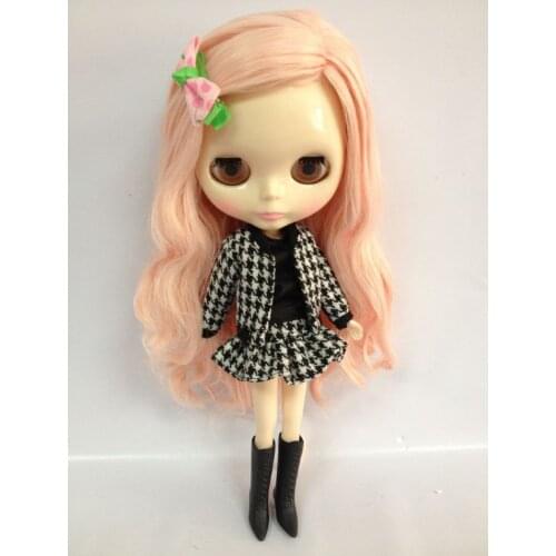 Pink long hair Nude Doll Factory doll Suitable For DIY Change BJD Toy For Girls