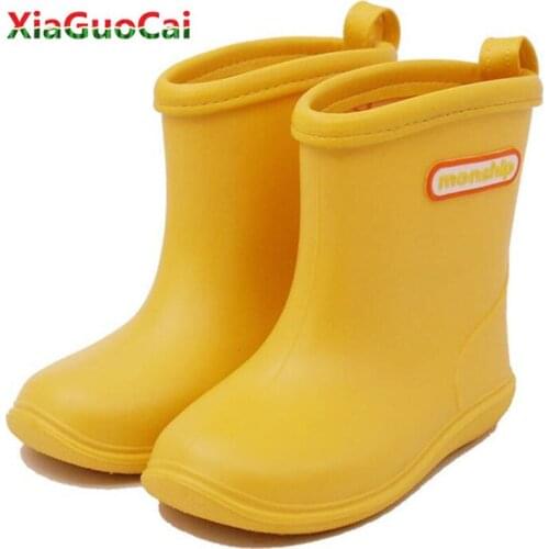 Newest Kids Rain Boots Girls Boys Children Shoes Rainboots Lovely Soft Waterproof Overshoes Non-slip Water Shoes Rubber Shoes