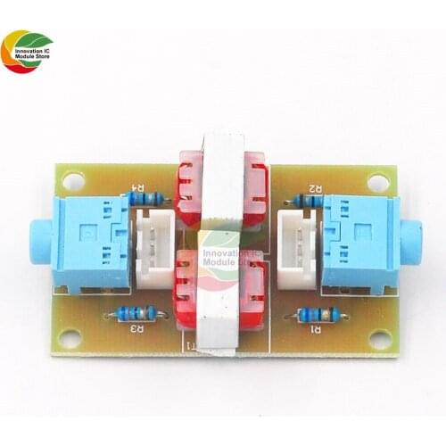 Stereo Audio Isolator Vehicle Common Ground Suppression Interference Noise Isolation Module Transformer Coupler