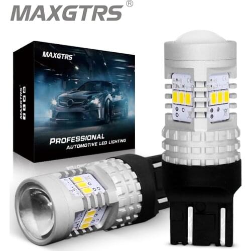 2x Led T20 1157 BAY15D P21/5W LED Canbus 7443 SRCK W21/5W LED Bulb Car Light Turn Signal Brake Reverse Tail Lamp 1400LM 12V