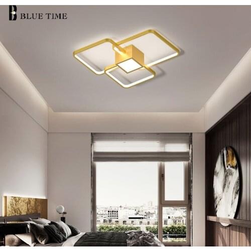 Gold Black Led Chandelier Lighting For Living room Bedroom Dining room Foyer Lamp Indoor Ceiling Chandelier Home Lights Metal