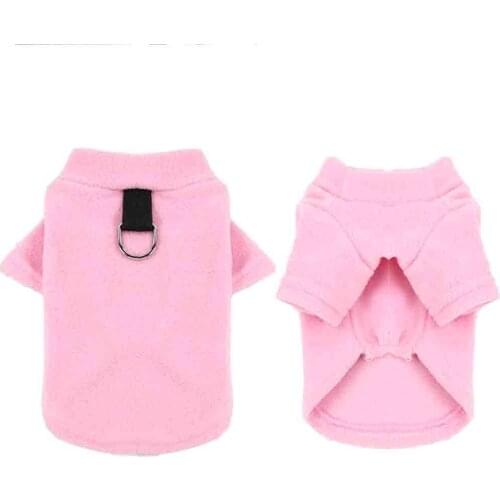 Warm Fleece Pet Clothes Winter Solid Dog Sweater Puppy Clothes New Design Small Medium Dogs Pets Coats Jackets Clothing Supplies