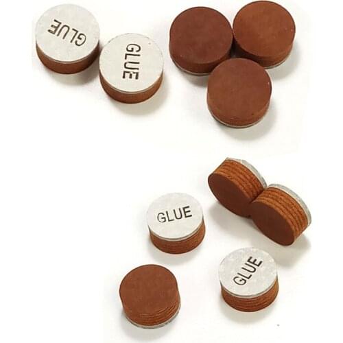 Xmlivet 10pcs/lot 12/13/14mm Billiard cue tips 6layers 2colors Pool tips Hardness in SS/S/M/H cue stick tip accessories