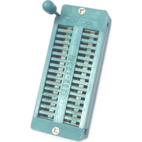 1PCS IC 32P 32Pin Universal ZIF DIP Test Tester Socket 2.54MM Narrow Body