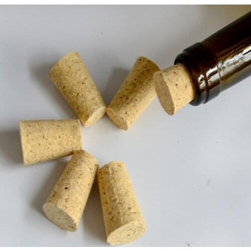 1000pcs/lot Wood Corks Cone Wine Stopper Corks Tapered Corks Stopper Bar Tools Sealing Caps Beer Bottle Cork