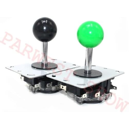 2PCS High Quality 4 way/8 Way Arcade Sanwa Style Joystick with Microswitch/Round Ball Arcade Fighting Stick Parts for MAME