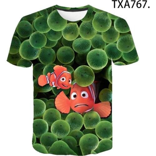 2020 Summer Finding Nemo 3D T shirt Boy Girl Kids Fashion Streetwear Men Women Children Printed T-shirt Cool Tops Tee