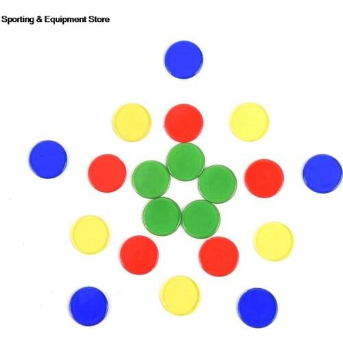 50Pcs Plastic PRO Count Bingo Chips Markers for Bingo Game Cards 1.5cm 4 Colors Random Color