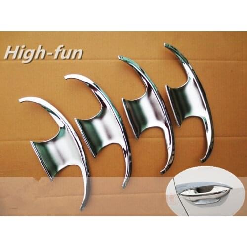 For Toyota Corolla 2014 2015 2016 2017 New Chrome Car Door Handle Cup Bowl Cover Trim Sticker Car Accessories