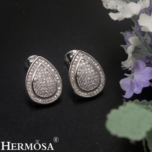 Elegant Women Stud Earrings Pretty Ladies Wedding Jewelry Party Gift Fashion Earring