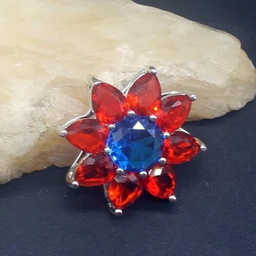 Gemstonefactory Jewelry Big Promotion 925 Silver Red Garnet New Blue Topaz Women Ladies Mom Gifts Necklace Pendant 20213797