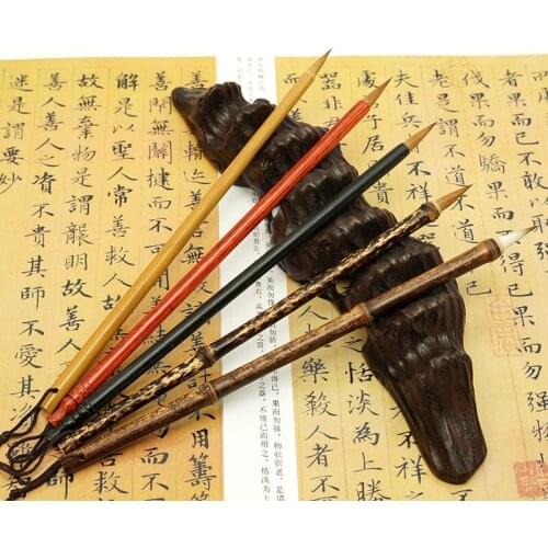 Adult pure wolf writing brush for beginners calligraphy scriptures writing pen painting hand-painted watercolor pen set