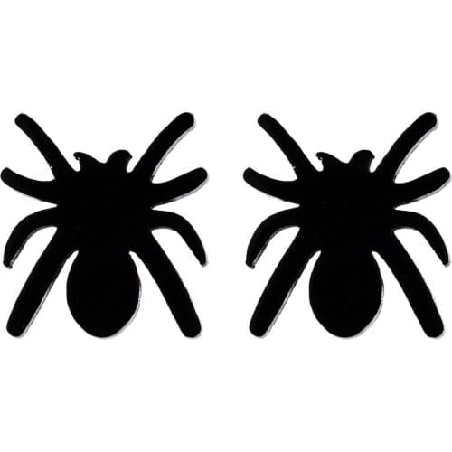 Tiny Punk Gothic Stainless Steel Spider Earrings For Women Man Bat Ear Stud Halloween Earring Cool Minimalist Jewelry New