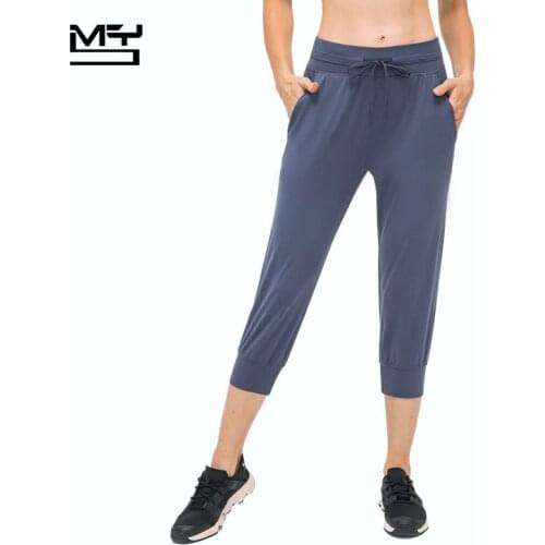 MYS Leggings Sport Women Fitness High Waist Yoga Pants For Spring And Summer with Pocket Leisure Trousers Loose GYM bottoms