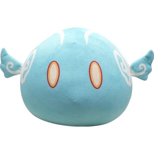 Genshin Impact Cartoon Cute Stuffed Cushion Doll Anime Game Traveler Mondstadt Lumine Paimon Plush Pillow Toy Gift