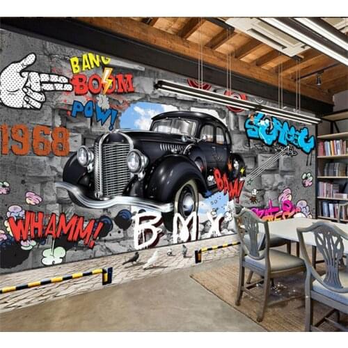 Papel de parede 3D hotot mural wallpaper for walls 3 d Auto Club Car Posters magazine Wallpaper Murals sports cars
