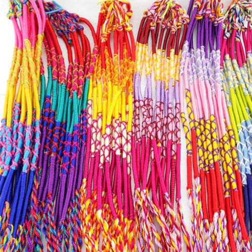 2-500Pcs Wholesale Jewelry Lots Braid Strands Friendship Cords Handmade Bracelets Adjustable Cords Anklets ACC Jewelry Making