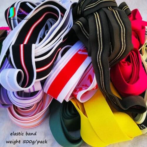 Wholesale Weight 500g/pack Elastic Band,Pants Waist Edge Round,Flat Random Width,Color,Length Colorful Elastic Band S0947L