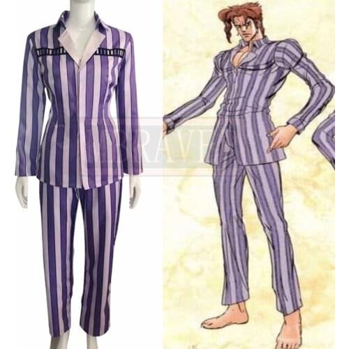 JoJos Bizarre Adventure Kakyouin Noriaki Cosplay Costume Cos Halloween Christmas Party Uniform Costom Made Any Sizes