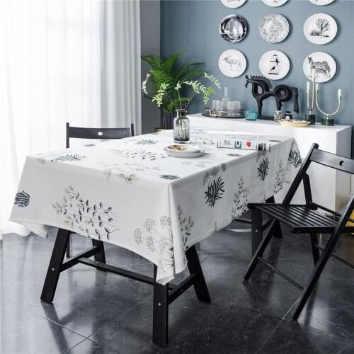 Nordic INS Flower Printed Tablecloth Living Room Coffee Table Cloth Wedding Party Home Decor