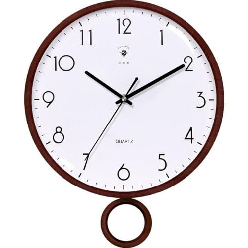 Modern Wall Clock with Pendulum Simple Fashion Mute Wall Clock Living Room Personality Creative Quartz Watch Decorations