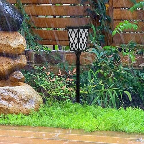 Solar Powered Stake Light Waterproof Color Charging Wall Mounted Solar Light for Garden Porch Lawn