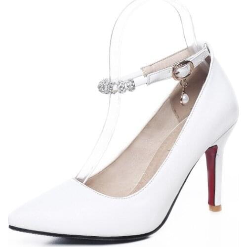 Big Size Simple pointed shoes ladies high heels women shoes woman pumps