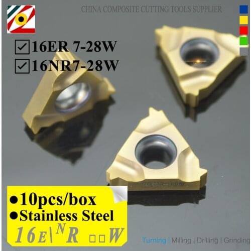 EDGEV 16ER 16NR 16IR 8W 10W 11W 12W 14W 16W 18W 19W 20W 24W 26W 28W EP6210 Threading Carbide Inserts Thread Turning Tools