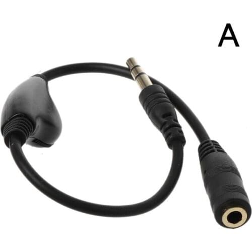 3.5mm 3.5mm Jack AUX Male to Female Adapter Extension Cable Audio Stereo Cord with Volume Control Earphone Headphone Wire for