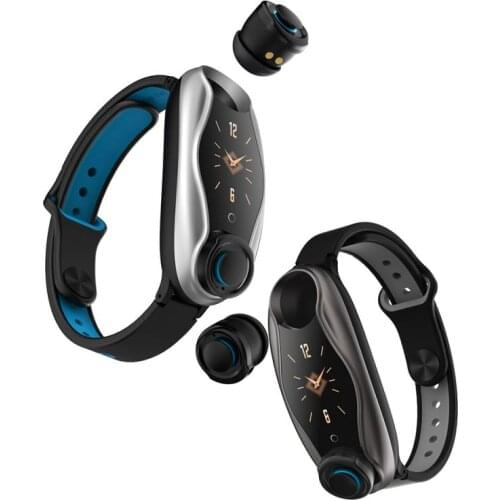 T90 AI Fitness Smart Bracelet Wireless Bluetooth Earphone 2 In 1 Bluetooth 5.0 IP67 Waterproof Sport Smart Watch Wristband