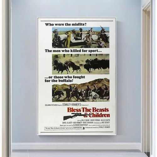V0669 Bless the Beasts & Children (2) Vintage Classic Movie Wall Silk Cloth HD Poster Art Home Decoration Gift