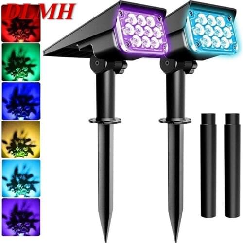 DLMH Solar Lawn Light Waterproof Outdoor LED Integrated Fixture Home Decorative For Courtyard Garden Landscape