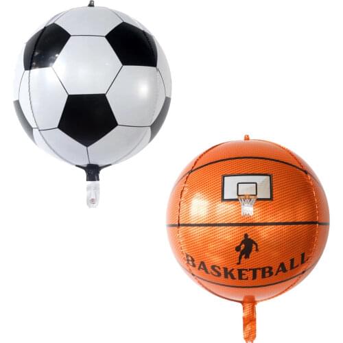 20pcs 22inch 4D Football Foil Helium Balloons Mylar Balloon Wedding Baby Shower Kids Toys Birthday Party Decorations Air Globos