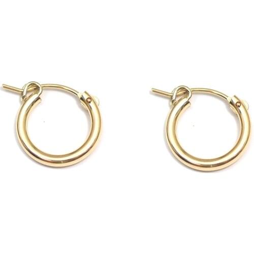 Beadsnice high quality earrings fine jewelry hoop earrings gold filed ID 40048