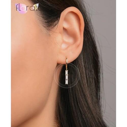 925 Sterling Silver Ear Needle Elegant Simulated Pearl Earrings For Women Colorful Crystal Pendant Earrings Party Jewelry