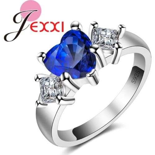 S925 Sterling Silver Rings For Woman Wedding Engagement Jewelry Fashion Heat Cubic Zircon Anniversary Anillos For Female