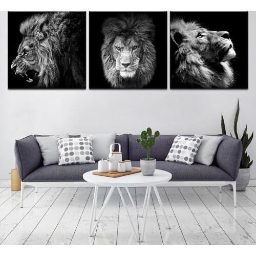 Animal lion art prints Wall Art Pictures Canvas Painting abstract canvas poster painting decoration for living room art picture