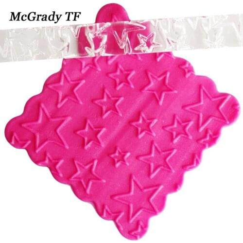 Stars Texture Embossing Acrylic Rolling Pin Stars For Sugar Craft Cake Fondant Pastry Decoration Tools Baking Tool Fondant Tools