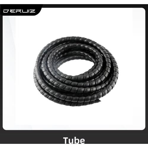 1m Line Organizer Pipe Protection Spiral Wrap Winding Cable Wire Protector Cover Tube Black