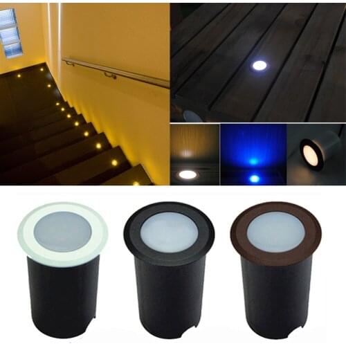 10pcs/Lots Aluminum AC100-240V 0.85W Jardim Underground Lamp Waterproof IP67 for Outdoor Lightening LED Deck Light