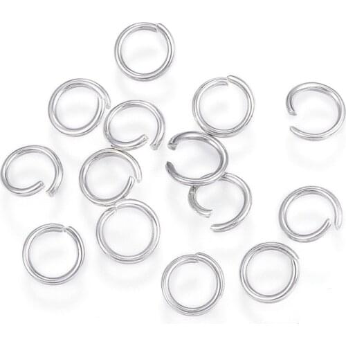 1000pcs Stainless Steel Jump Rings Open Jump Rings for DIY Jewelry Making 4mm/5mm/6mm/7mm/8mm/9mm/10mm