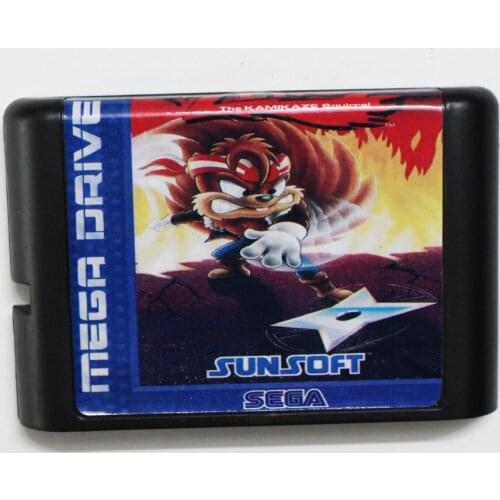 Zero the Kamikaze Squirrel 16 bit MD Game Card For Sega Mega Drive For Genesis