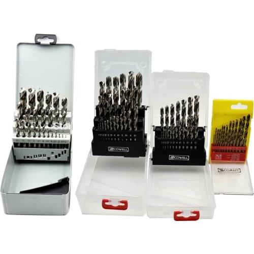 30% Off Free Shipping 13pcs kit 19pcs, 25pcs kit HSS Twist Drill Bits Set Metal Drill Bits Cobalt Drill Bit For Stainless steel
