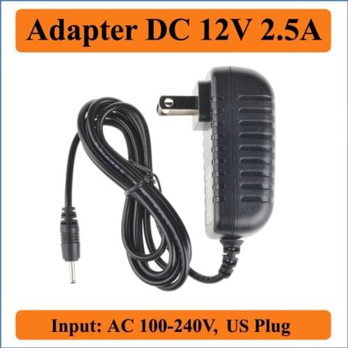 12V 2.5A US Plug AC DC Adapter AC 100-240V to DC 12V Transformer, Switching Power Supply 12 Volt 2.5 Amps Charger Power Adaptor
