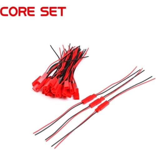 Promotion! 10 Pairs JST 100mm Connector Plug Cable PCB Male And Female For DIY RC Battery Model LCD Led Strip Connector 2pin