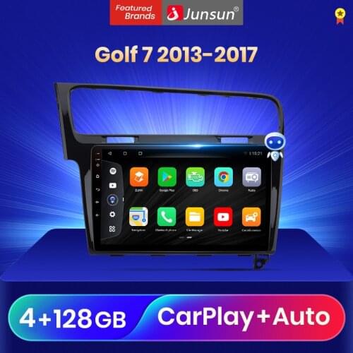 Junsun V3 Pro Qualcomm Voice Control Android 10 Car Radio Multimedia Player For VW Golf 7 2013-2017 CarPlay Auto 2Din