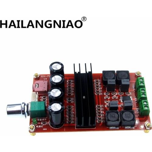 New XH-M190 Tube Digital Audio Board TDA3116D2 Power Audio Amp 2.0 Class D Stereo HIFI amplifier DC12-24V 2*100W