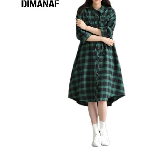 Модные платья в клетку DIMANAF China At AliExpress