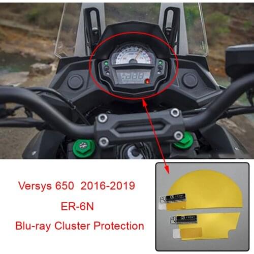 For Kawasaki Versys 650 2016 2017 2018 2019 ER6N ER-6N Instrument Speedometer Cluster Scratch Protection Film Screen Protector