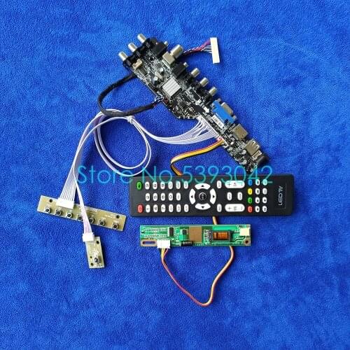 For LP150X08(TL)(AA)/(TL)(AC)/(TL)(AD)/(TL)(B1)/(TL)(C1) DVB LVDS 30Pin USB+ 3663 digital 1CCFL 1024*768 controller card kit